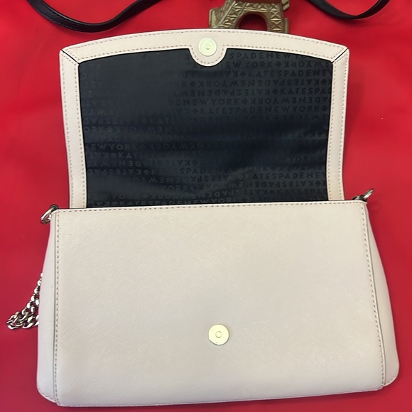 Kate spade ♠️ cross body purse pale rose and black color with two straps - Picture 7 of 8